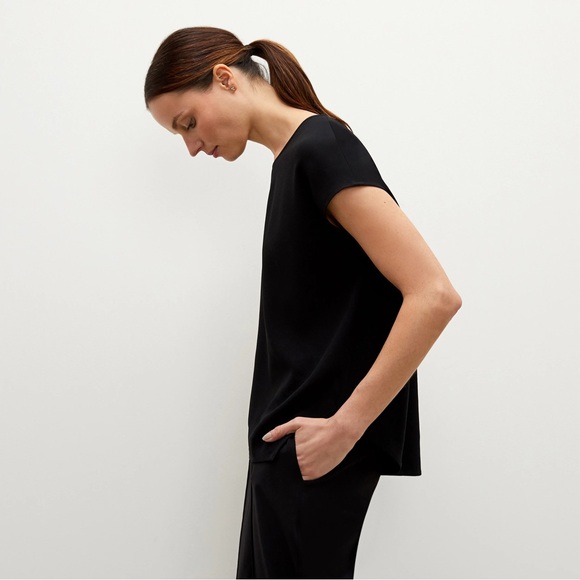 MM Lafleur Tops - M.M.Lafleur Didion 3.0 black crepe top